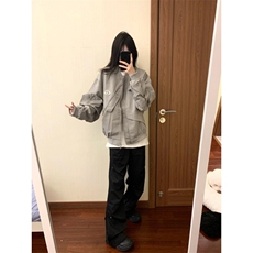 【有货】美式高街飞行员夹克外套男不规则棒球服XX034CC-特P60，男装夹克，星座1007（原301D）