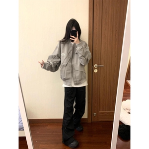 【有货】美式高街飞行员夹克外套男不规则棒球服XX034CC-特P60图片