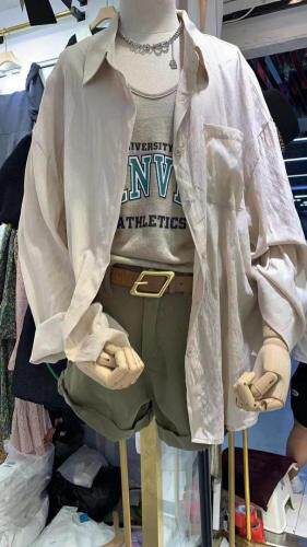 印字母背心两件套，女装背心吊带，DD+(4F)