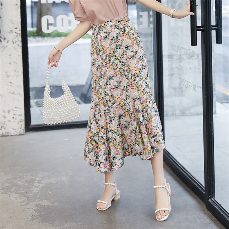 碎花半身裙女2021夏季新款女装连衣裙时尚百搭裙子,女装半身裙,慧尚依恋