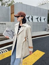 春装新款，风衣外套，女装风衣，红雀纺