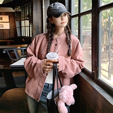 【已出货】2025设计感高品复古皮衣外套2C372-9023-P125控198，女装短外套，2C372