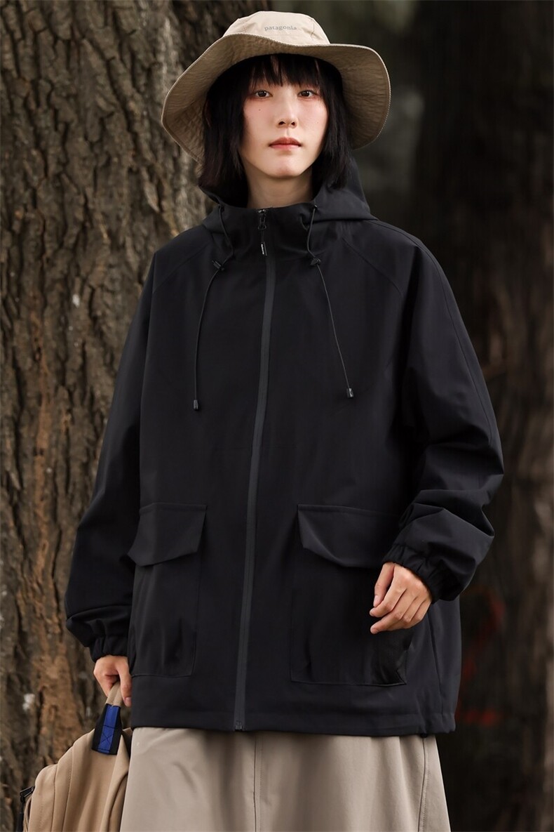 2025春季户外连帽冲锋衣三防情侣登山服夹克男山系外套JK2381-P40,男装夹克,星座1402-1