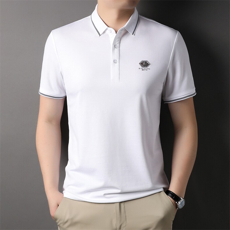 男士POLO衫2023夏季中青年男士休闲商务宽松潮流男装SFT3138-P52，男装Polo衫，星座1105-3