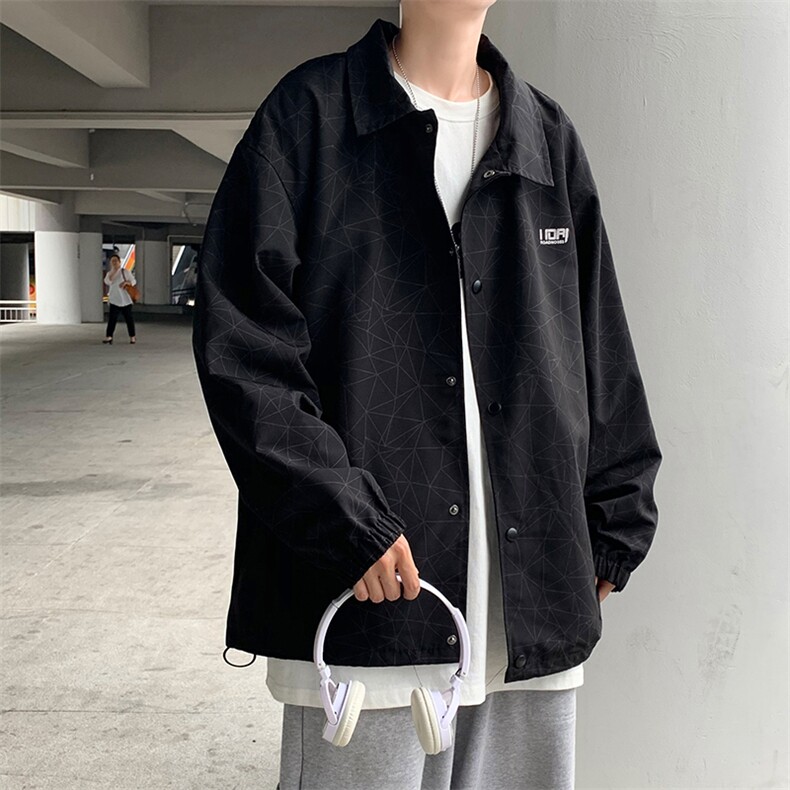 潮流夹克潮男春季方领双层夹克Y1P45,男装夹克,星座1116-2