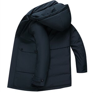 冬季厚款白鹅绒羽绒服脱卸帽外套中年爸爸装羽绒服SFT93828-P335,男装羽绒服,电商B212（原钱塘6029）
