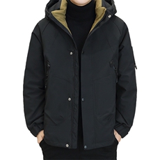情侣冬款羽绒服男户外冲锋衣连帽男女同款冬加厚外套潮8973-P200，男装羽绒服，星座613B