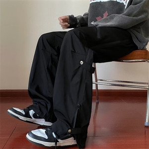 美式复古vibe裤子男ins高街机能风户外防水冲锋裤直筒裤k4832-p45图片