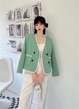 小香千鸟格外套，其它，艾依佳人