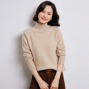 时尚百搭高领羊毛衫 王菲同款羊毛 显瘦修身女士毛衣图片