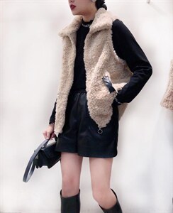皮毛马甲,女装马甲,艾酷欧派