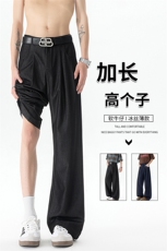 加长版高个子牛仔裤男夏季薄款冰丝休闲190cm115阔腿西裤KZ050P58，男装休闲裤，电商B312