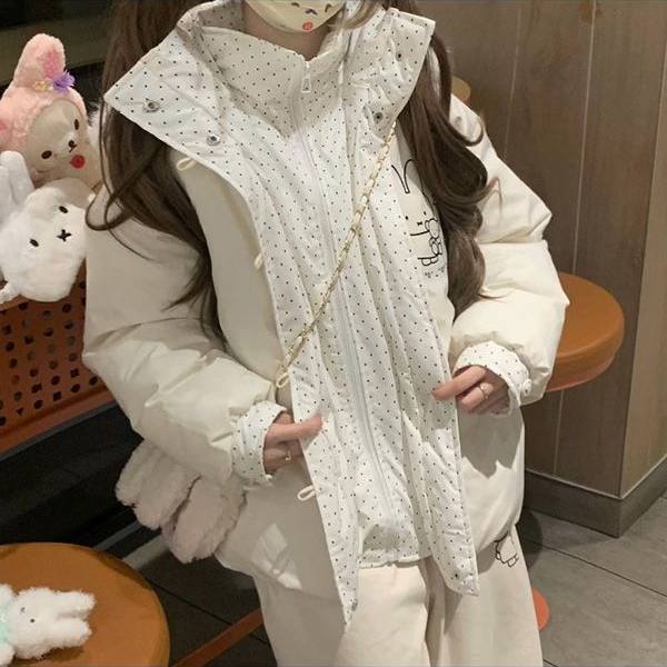 1506A/G79350/P94卡通甜爱风连帽棉服女学生保暖棉衣面包服,男装棉衣,星座1506A