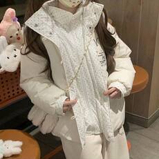 1506A/G79350/P94卡通甜爱风连帽棉服女学生保暖棉衣面包服，男装棉衣，星座1506A