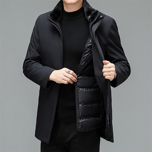 CKE1610钱塘2020-2冬季新款商务休闲厚款中年男士羽绒服P445图片