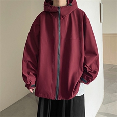 胖胖哥防水男女冲锋衣三防单壳夹克外套大码宽松户外防风登山服，男装夹克，电商A102