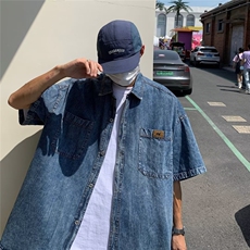 牛仔衬衫男港风潮流个性ins宽松2026夏季新款百搭外套CY311-P46,男装衬衫,星座412,四季星座 牛仔衬衫男港风潮流个性ins宽松2026夏季新款百搭外套CY311-P46,男装衬衫,星座412,四季星座