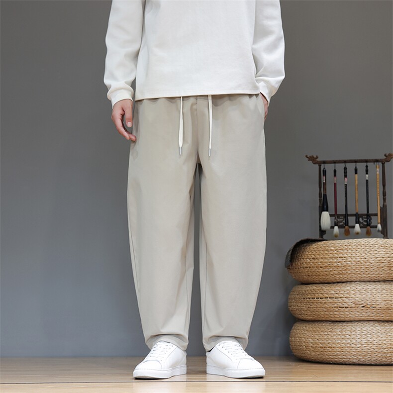 风冬季新款休闲裤男宽松大码长裤子日系XZ221-6-K31-P55，男装休闲裤，星座221-6