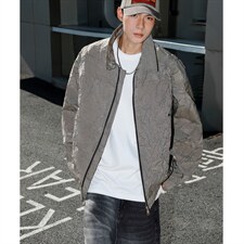 2026港风流光纹褶皱撞色面料大码M-5XL夹克男外套JK77866P75控118，男装夹克，星座227-7