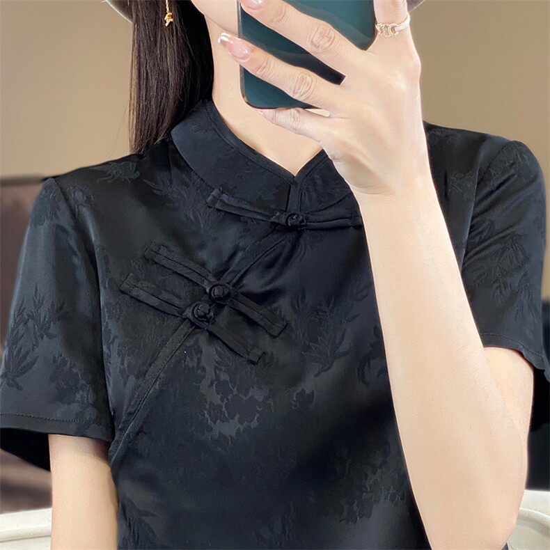 中长款时尚风A型缎面套头2024年夏季简约连衣裙,女装连衣裙,绒宛羊绒