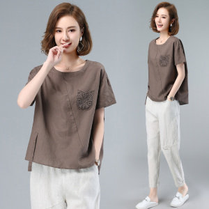 2024年夏季时尚文艺两件套装休闲/淑女，女装套装/套裙，文熹诺