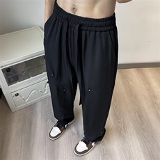 休闲西裤男韩版潮流高街帅气2023夏季新款ins宽松刺客K4231-P38，男装休闲裤，星座412-3