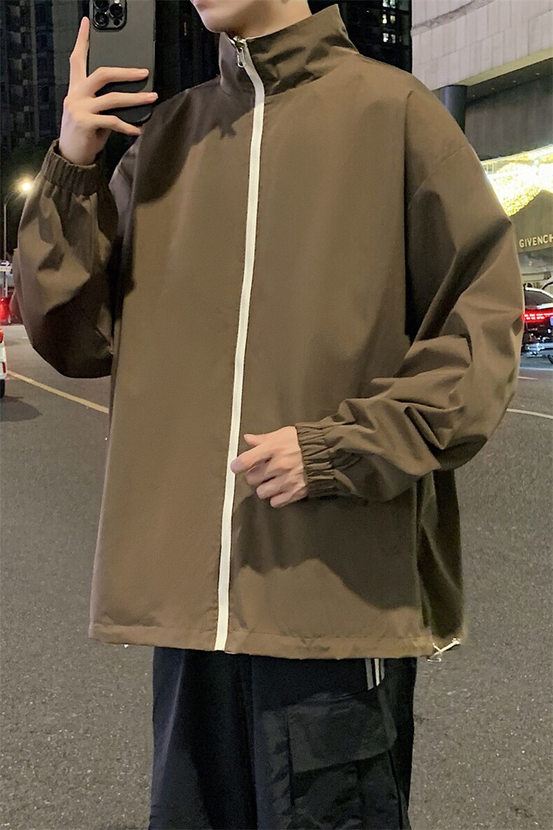 现货户外夹克男双面穿立领上衣外套支持二开JK836-P60,男装夹克,电商B306