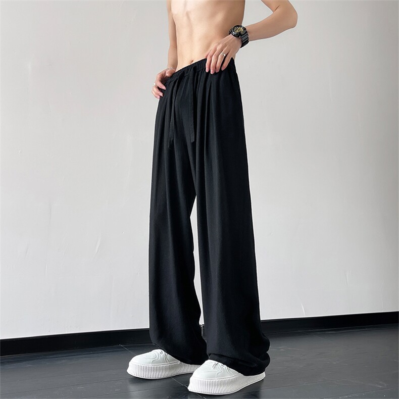 X5460-TP35控价58男竹节麻直筒裤新款夏季透气防蚊休闲长裤,男装休闲裤,电商A102-1