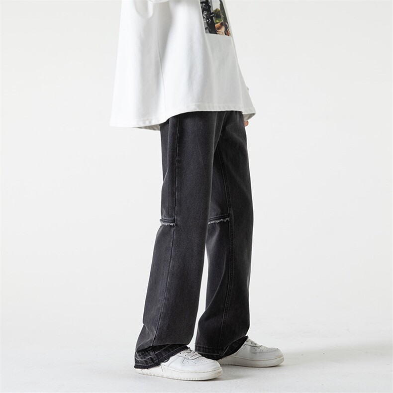 B2212022秋冬新款美式ins高街小众纯色牛仔裤LK22079-P60控78,男装牛仔裤,电商B221