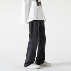 B2212022秋冬新款美式ins高街小众纯色牛仔裤LK22079-P60控78，男装牛仔裤，电商B221