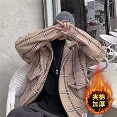 1506-1/M24061/P68新款翻领韩系翻领宽松外套中长款毛呢男秋冬，女装短外套，星座1506-1