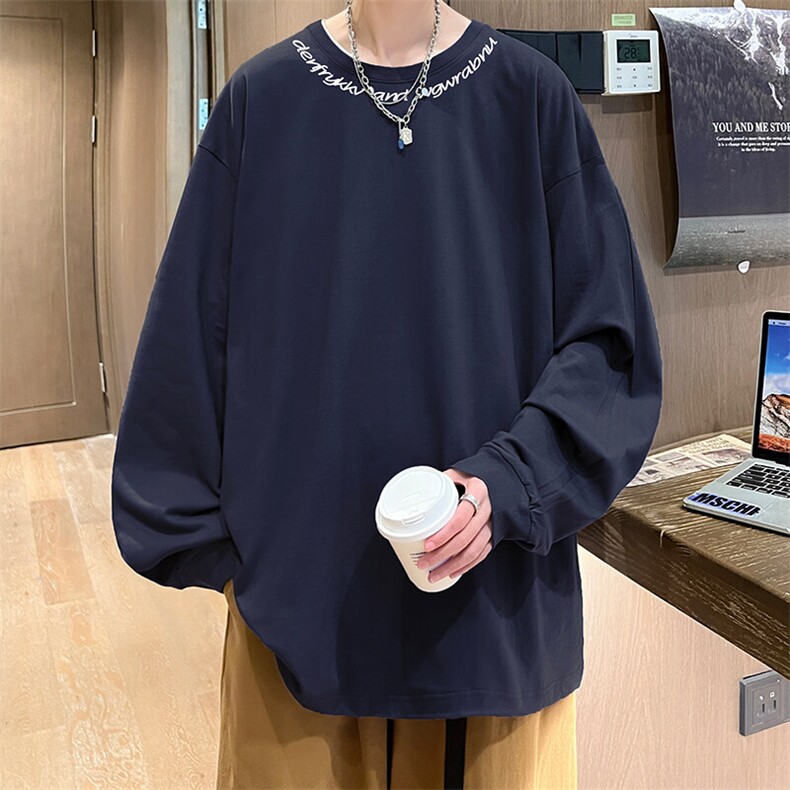 抖音得物供货量大从优可提供视频美式长袖T恤CT812特P25,男装T恤,电商A486-1