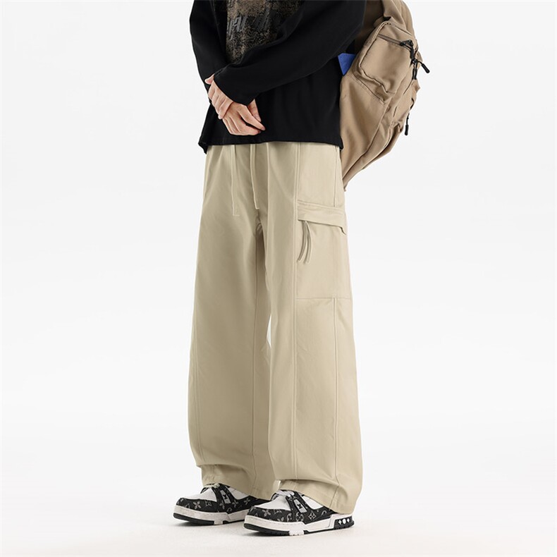 大码宽松直筒阔腿工装裤中性男女休闲裤xz405-K2006-P5569图片