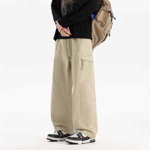 大码宽松直筒阔腿工装裤中性男女休闲裤xz405-K2006-P5569图片