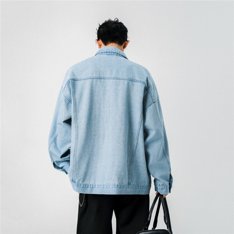 25款抖音品质牛仔夹克宽松韩版工装潮流水洗外套N999/P98148,男装夹克,星座202