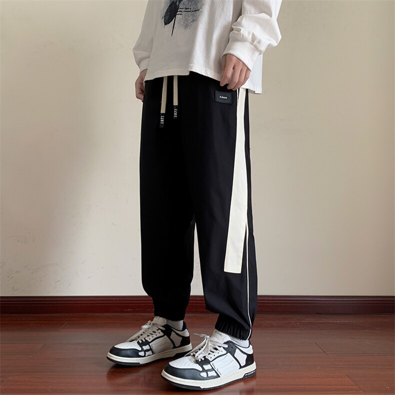 裤子男美式重磅休闲卫裤潮牌束脚oversize哈伦运动裤K0357-P45,男装休闲裤,星座308B-1