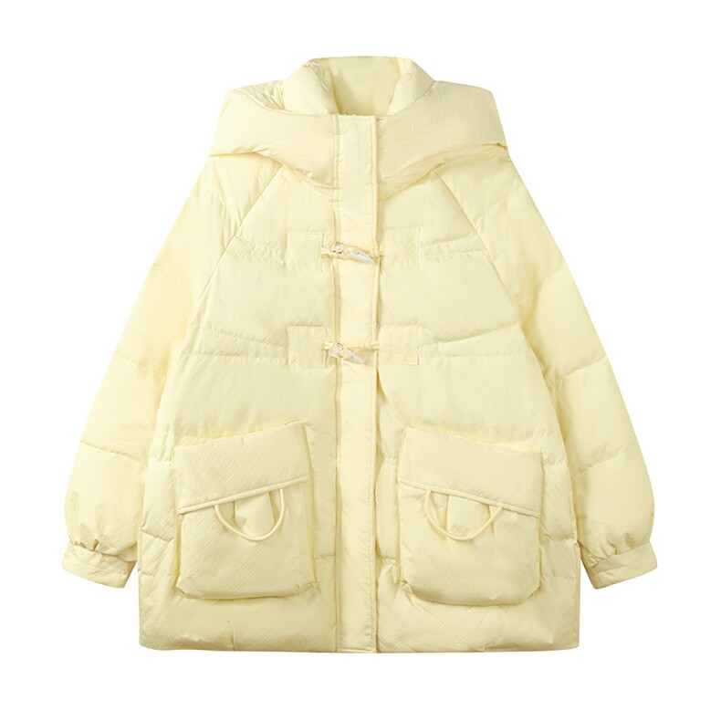 现货主推小个子连帽牛角扣白鸭羽绒服2C236-2221-P225-K328,女装羽绒服,2C236