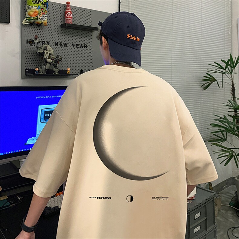 抖音得物二开现货供应220克夏装重磅美式高街宽松短袖t恤MT60图片