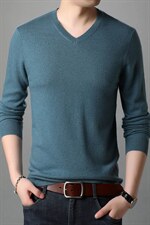 BD68181钱塘2020-2中青年男士时尚简约秋季薄款长袖羊毛衫P82，男装针织衫/毛衣，钱塘207-2