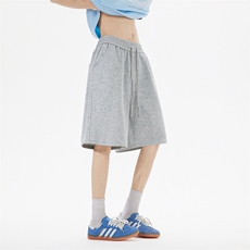 直播得物品华棉320克美式高街重磅纯色二开休闲五分裤K320特P23，男装牛仔裤，电商A486
