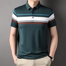 男士短袖t恤polo衫夏装上衣服男装商务翻领夏天半袖体桖2023新款，男装T恤，电商B212（原钱塘6029）