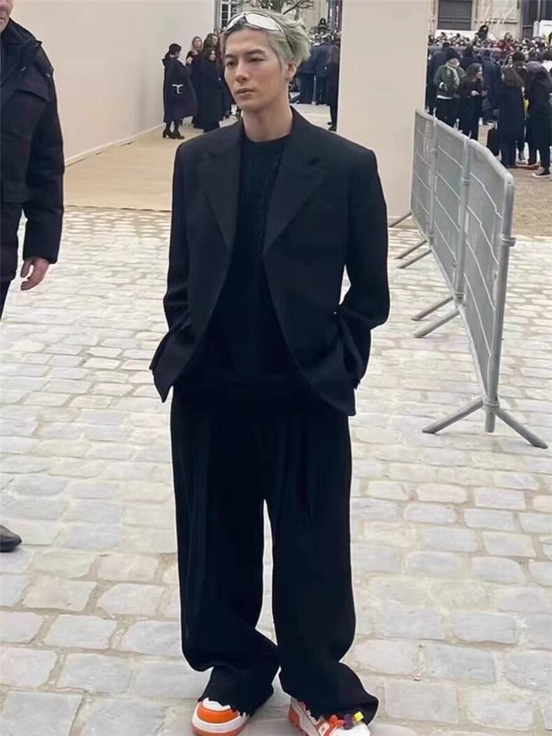王嘉尔同款西服男高级感英伦风店垫肩西装B289-X382-特批70,男装西服,电商B289