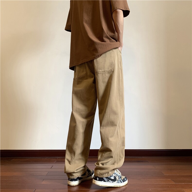 新款半松紧休闲裤M~5XLXZ604-KG58-P60控78,男装休闲裤,星座604