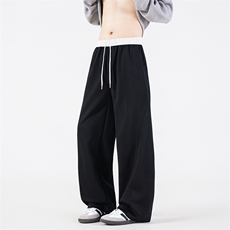 美式街头宽松百搭阔腿运动裤伞兵裤xz405-k2013-p50控69.9，男装休闲裤，星座405