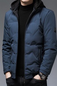 冬季中年休闲羽绒服连帽可脱卸男中长款加厚冬装外套ZL1008-P225，男装羽绒服，电商B212（原钱塘6029）