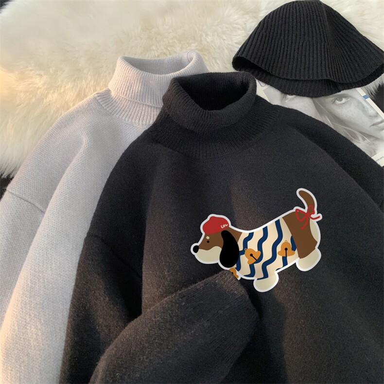 高质量！秋冬季高领毛衣加绒加厚翻领针织衫男毛衣FL550-特P38,男装针织衫/毛衣,电商B371