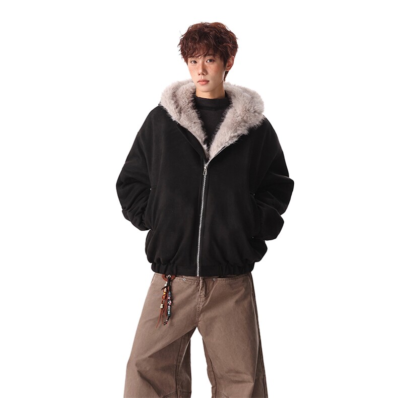 主推冬季连帽新款宽松/座山雕外套潮加厚棉衣XZ102B-1M817-P115,男装棉衣,星座102B-1