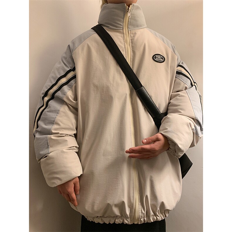 双面穿棉衣加厚外套大码棉袄港风棉服日系潮1016-1 W89 P128 K158图片