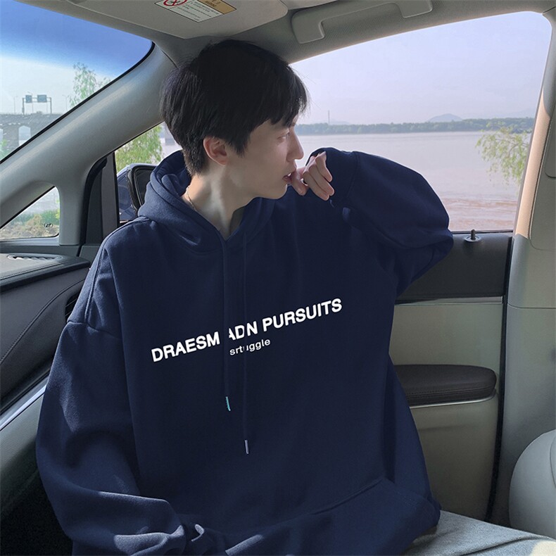 抖音得物供货可提供视频秋冬重磅美式宽松连帽卫衣DL2075,男装卫衣,电商A486