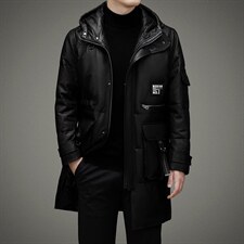 BAMJ-5228钱塘2020-2秋冬季厚款中年男士时尚休闲皮衣外套P835，男装皮衣，钱塘207-2